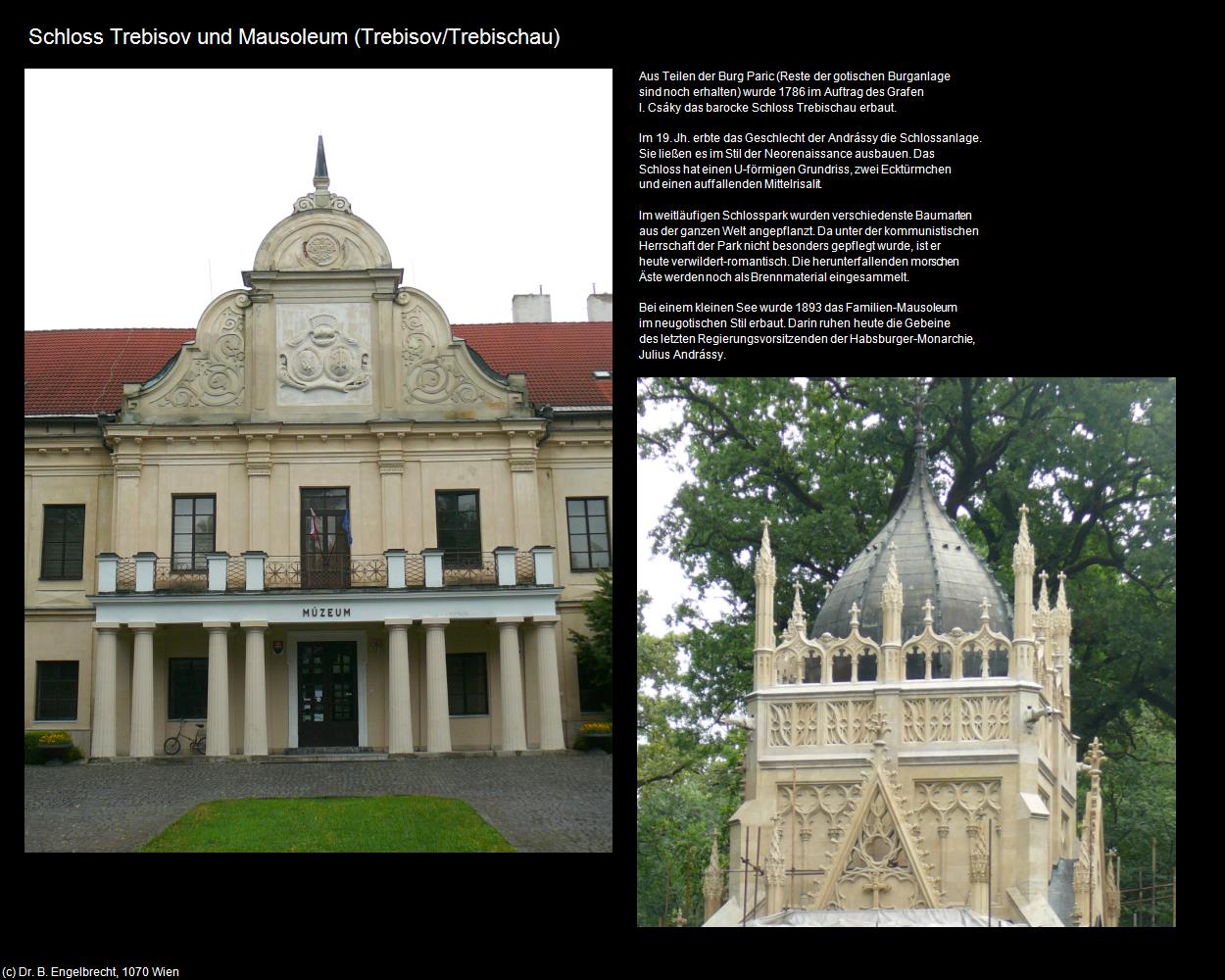 Schloss Trebisov und Mausoleum  (Trebisov/Trebischau) in SLOWAKEI