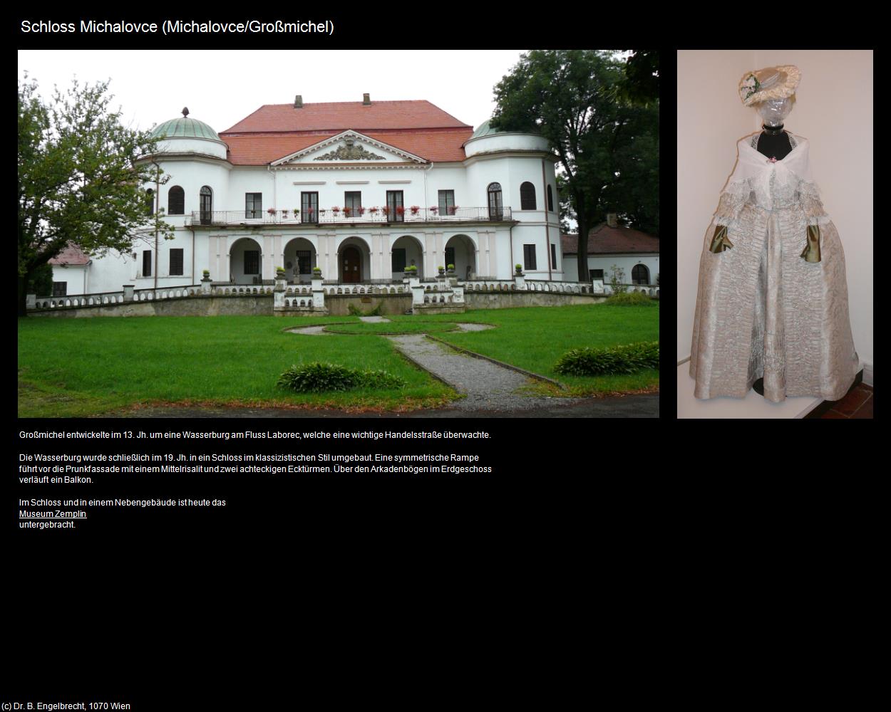 Schloss Michalovce (Michalovce/Großmichel) in SLOWAKEI(c)B.Engelbrecht
