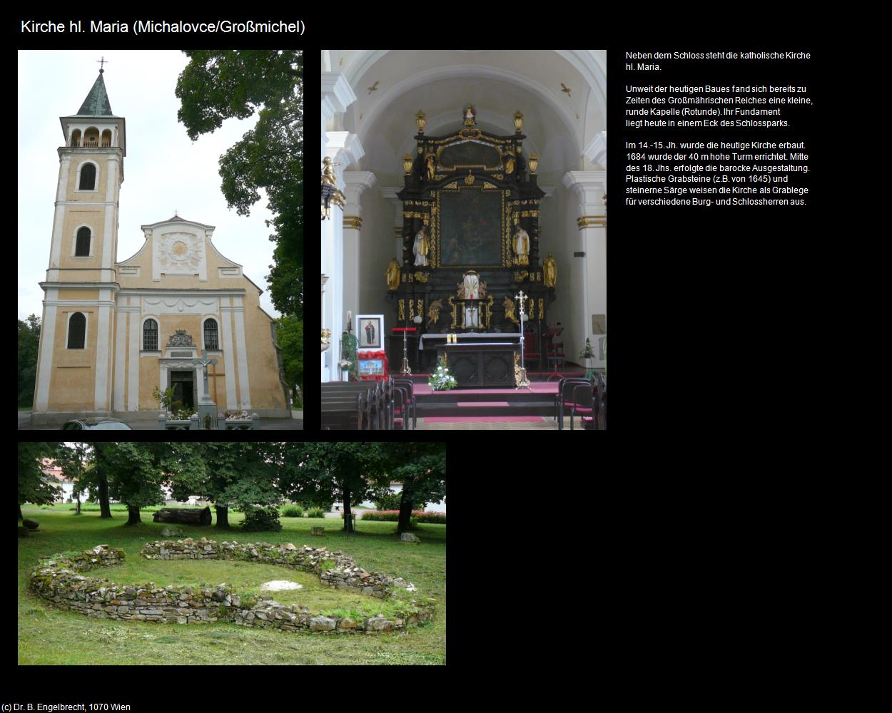 Kirche hl. Maria  (Michalovce/Großmichel) in SLOWAKEI