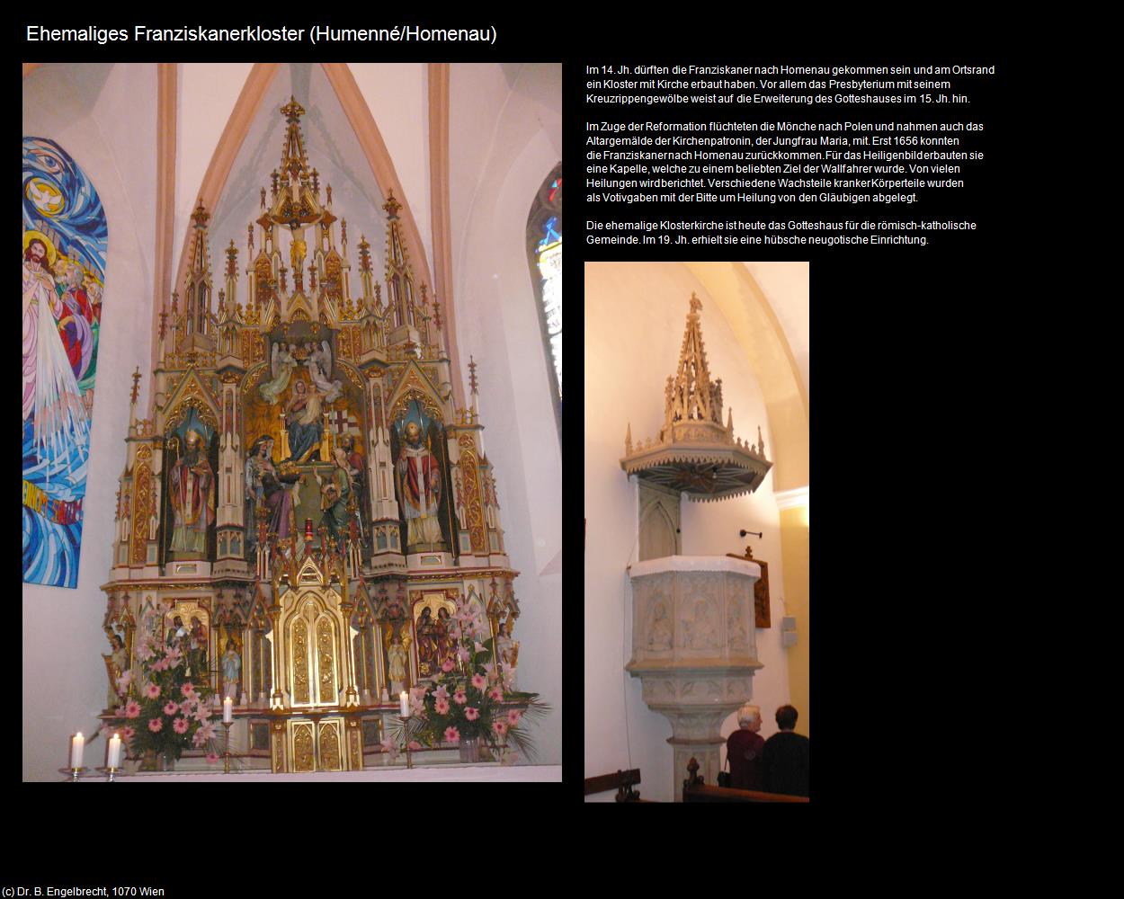 Ehem. Franziskanerkloster (Humenné/Homenau) in SLOWAKEI