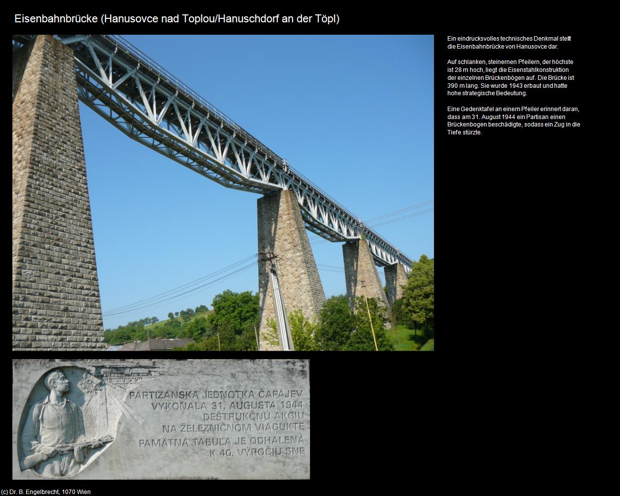 Eisenbahnbrücke (Hanusovce nad Toplou|Hanuschdorf an der Töpl) in SLOWAKEI