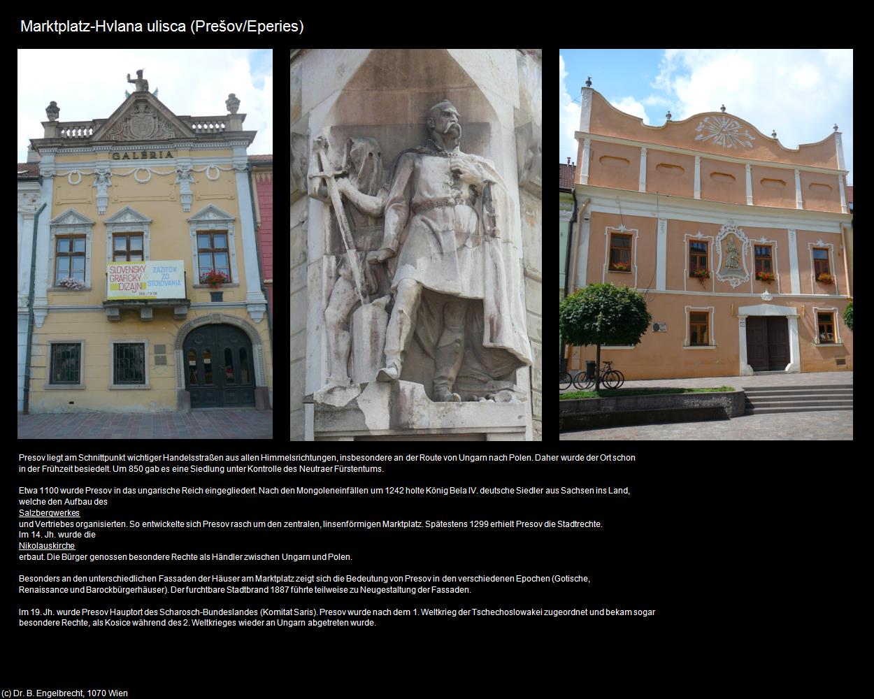 Marktplatz (Prešov/Eperies) in SLOWAKEI(c)B.Engelbrecht