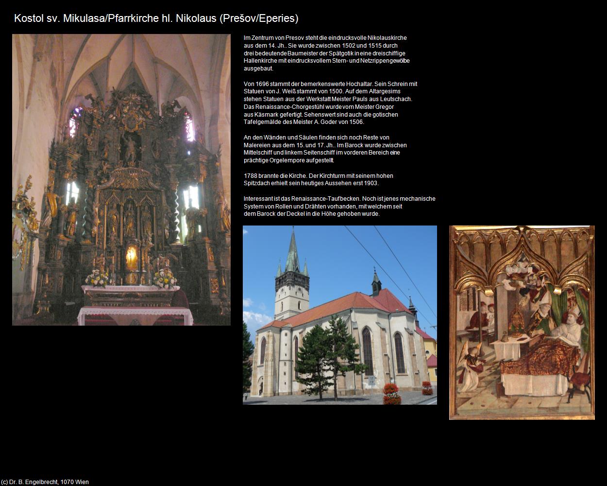Pfk. hl. Nikolaus  (Prešov/Eperies) in SLOWAKEI