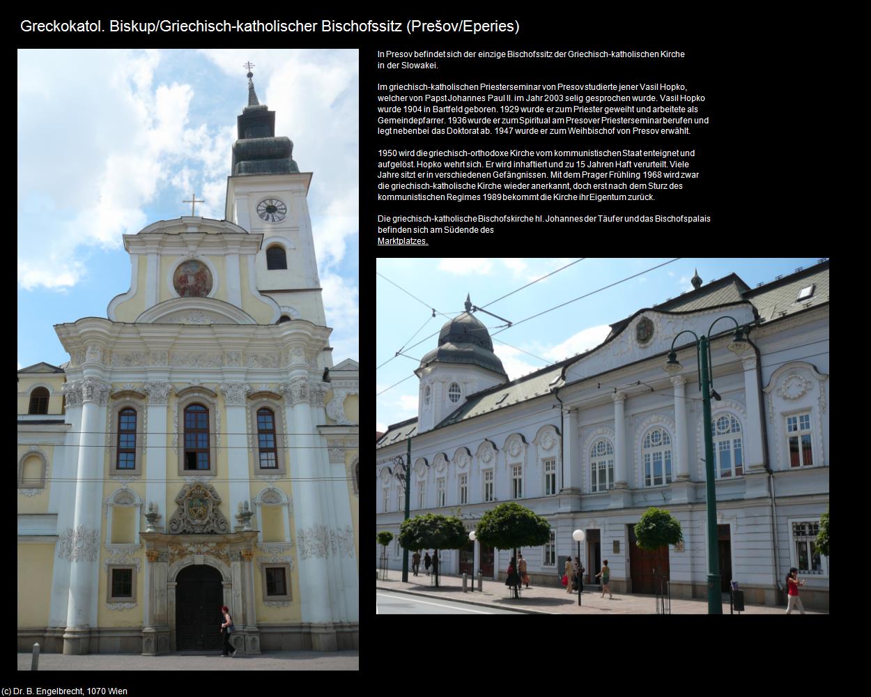 Gk. Bischofssitz (Prešov/Eperies) in SLOWAKEI(c)B.Engelbrecht