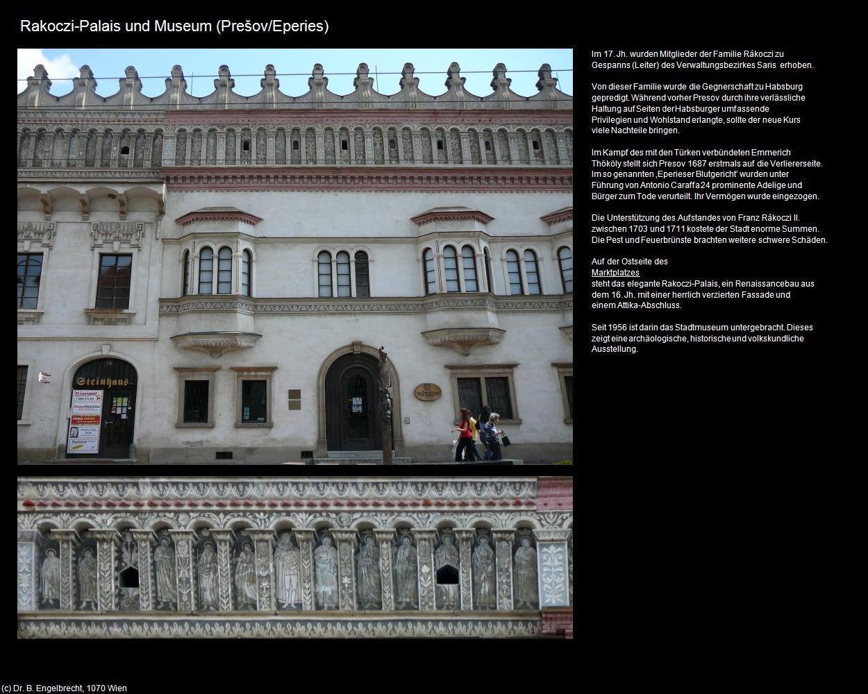 Rakoczi-Palais und Museum (Prešov/Eperies) in SLOWAKEI(c)B.Engelbrecht