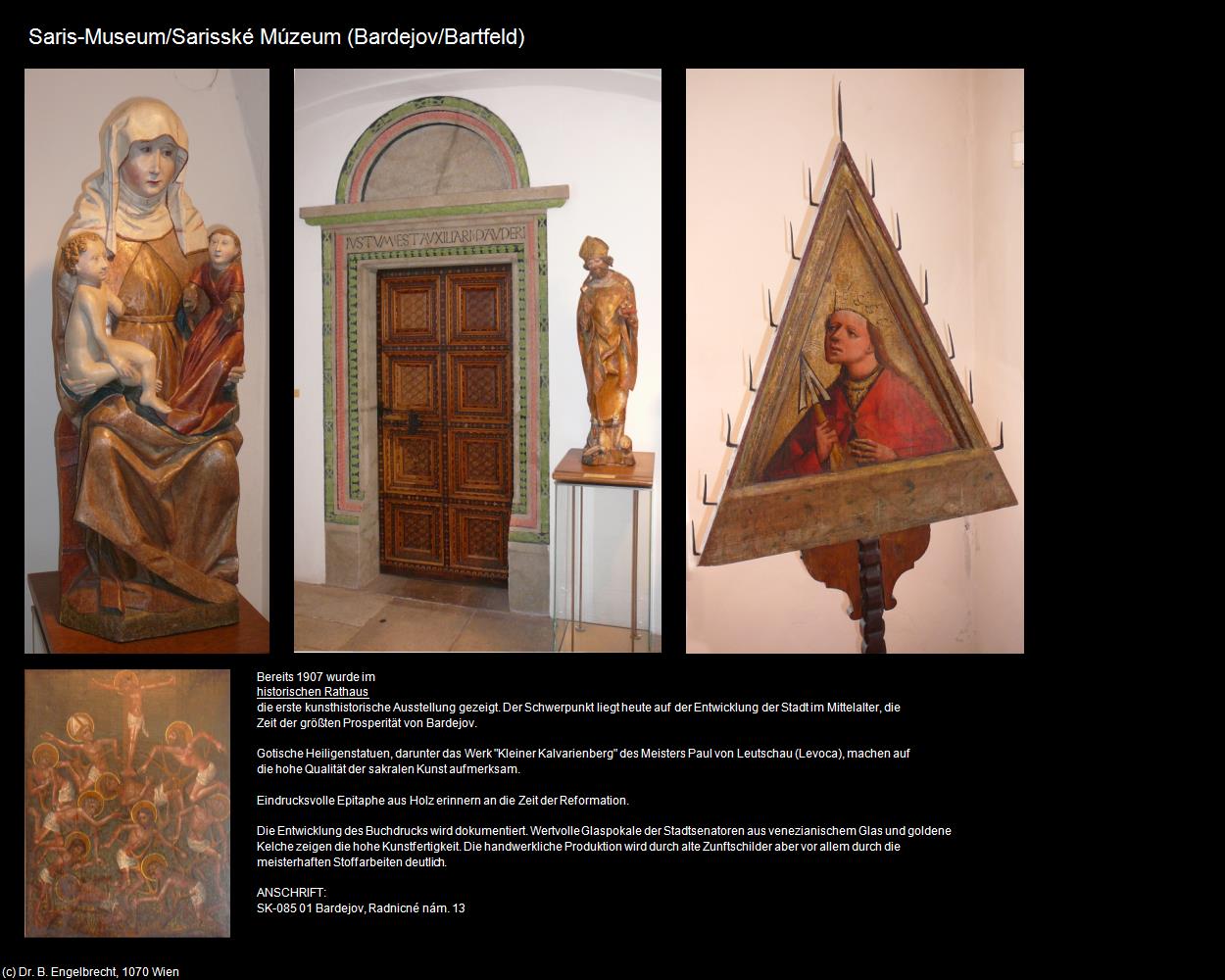 Saris-Museum (Bardejov/Bartfeld) in SLOWAKEI(c)B.Engelbrecht
