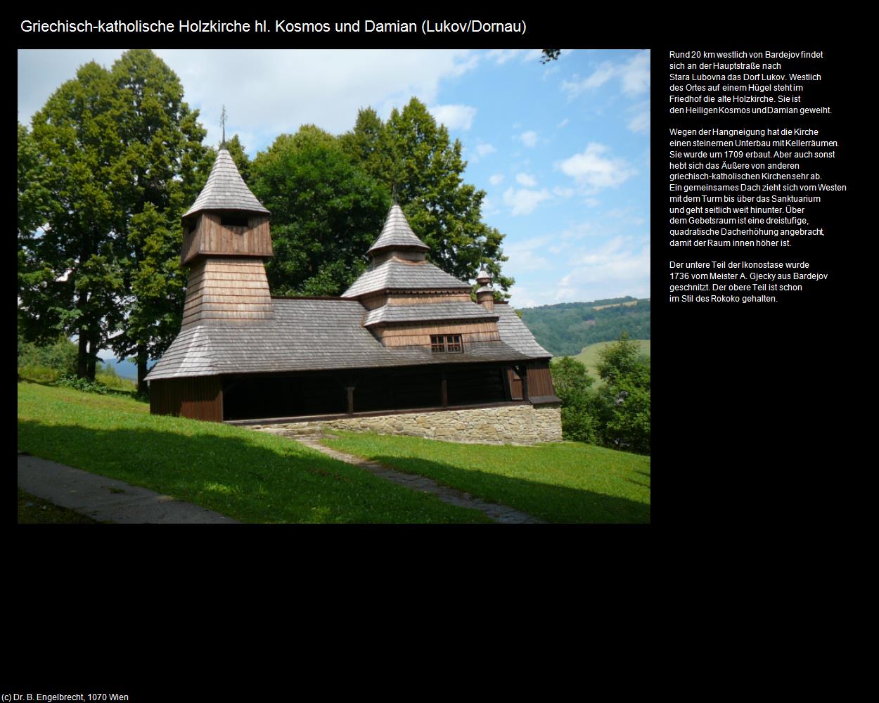 Gk. Holzk. hl. Kosmos und Damian (Lukov/Dornau) in SLOWAKEI