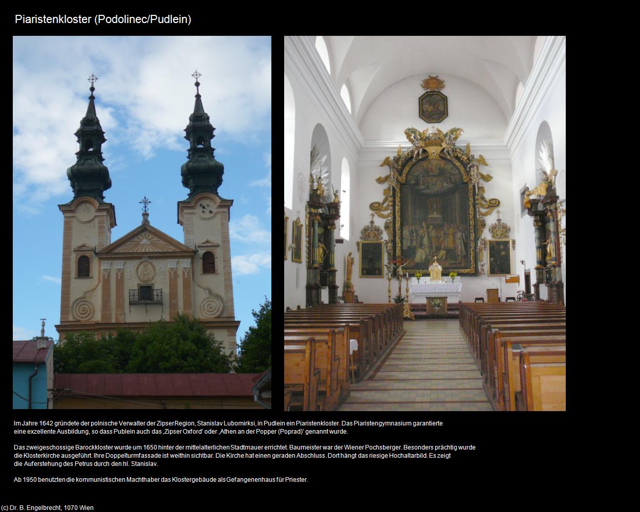 Piaristenkloster (Podolinec/Pudlein) in SLOWAKEI