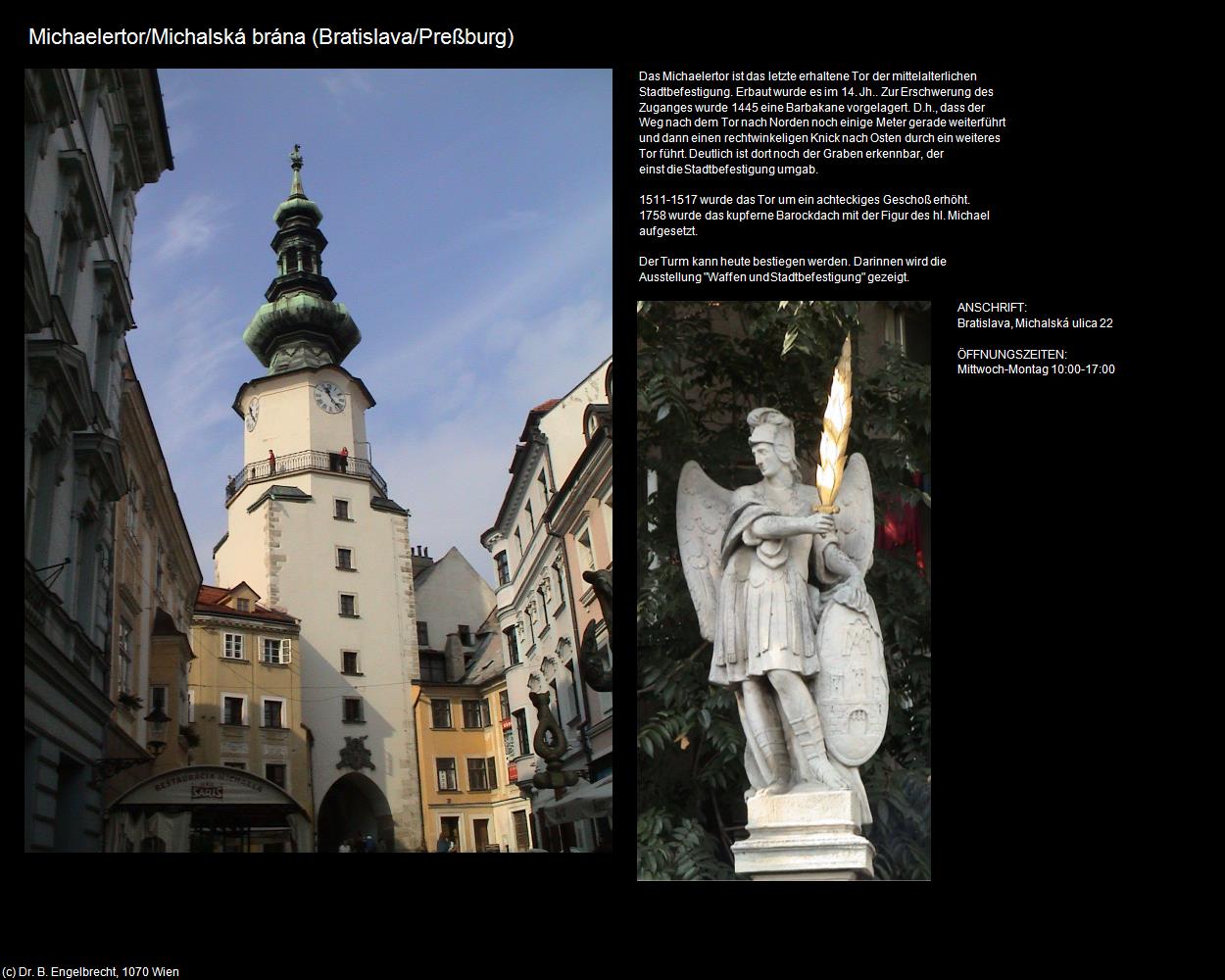 Michaelertor/Michalská brána (Bratislava/Preßburg ) in SLOWAKEI