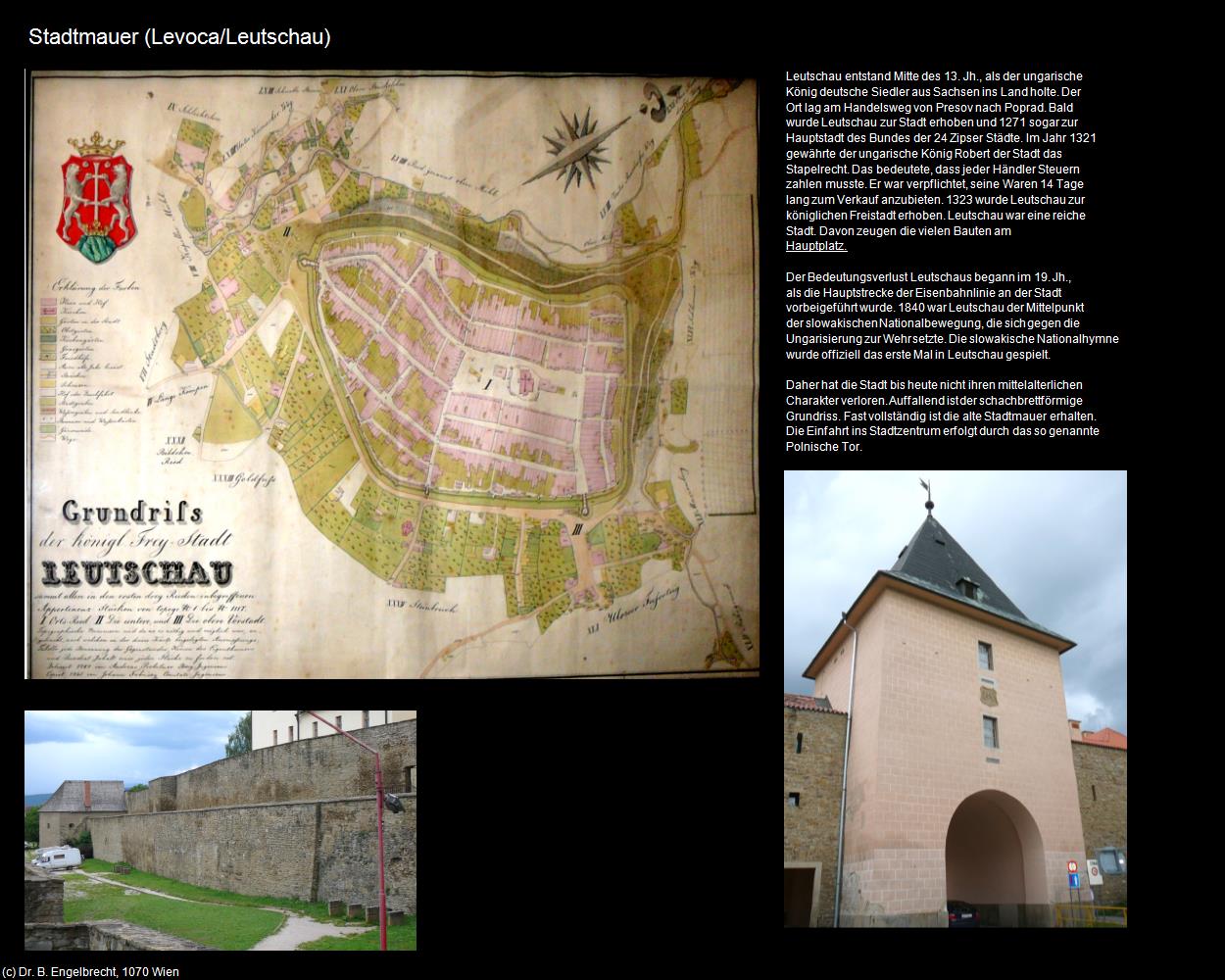 Stadtmauer  (Levoca/Leutschau) in SLOWAKEI(c)B.Engelbrecht