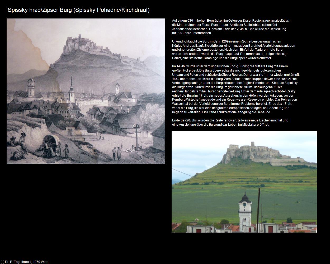 Zipser Burg (Spissky Pohadrie/Kirchdrauf) in SLOWAKEI