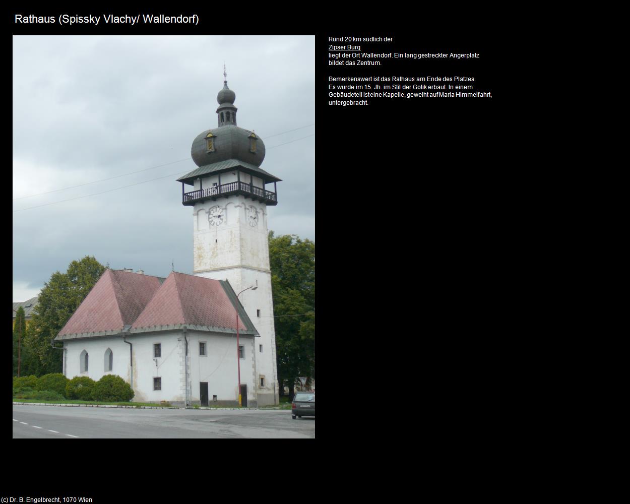 Rathaus (Spissky Vlachy/ Wallendorf) in SLOWAKEI(c)B.Engelbrecht