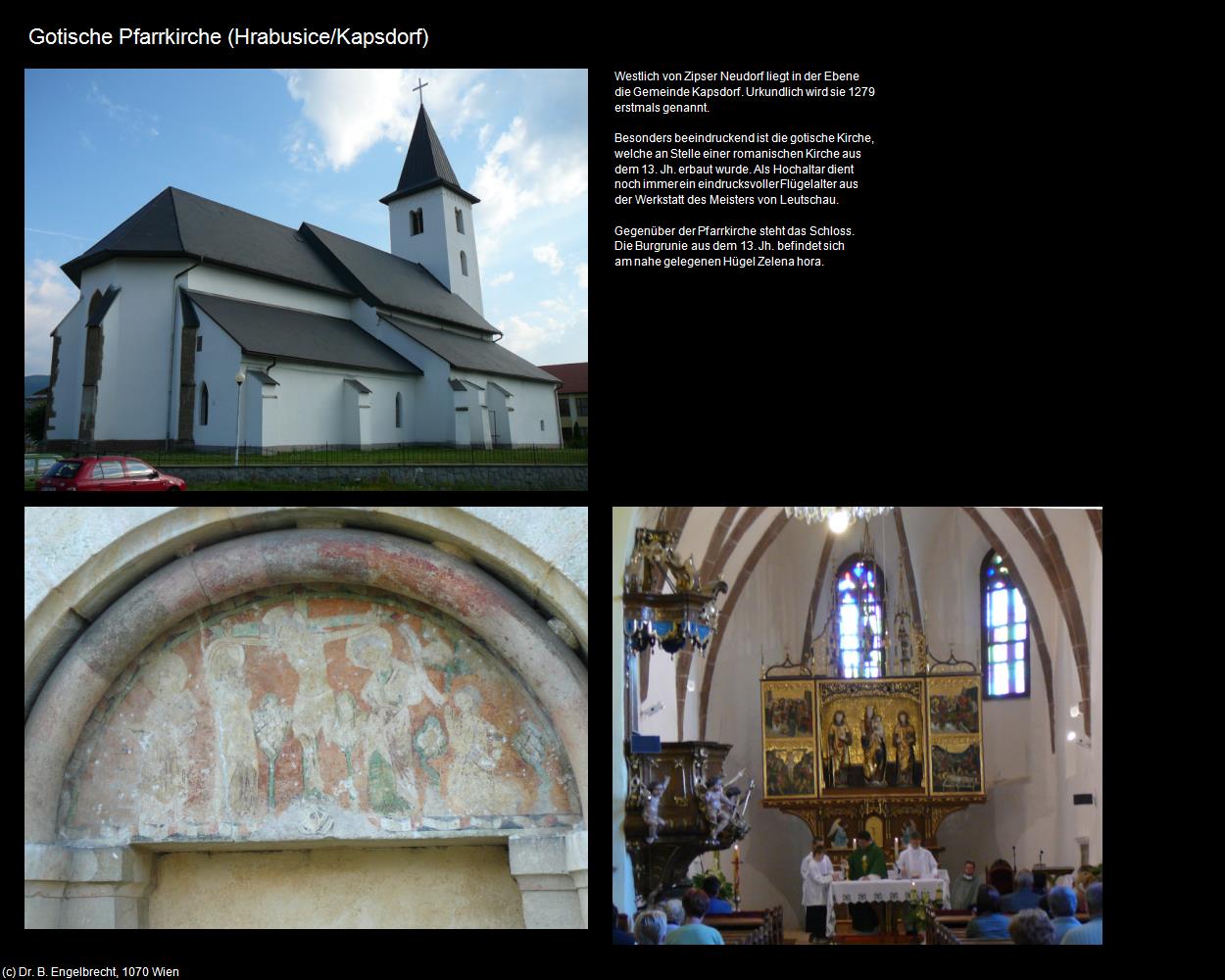 Gotische Pfarrkirche (Hrabusice/Kapsdorf) in SLOWAKEI