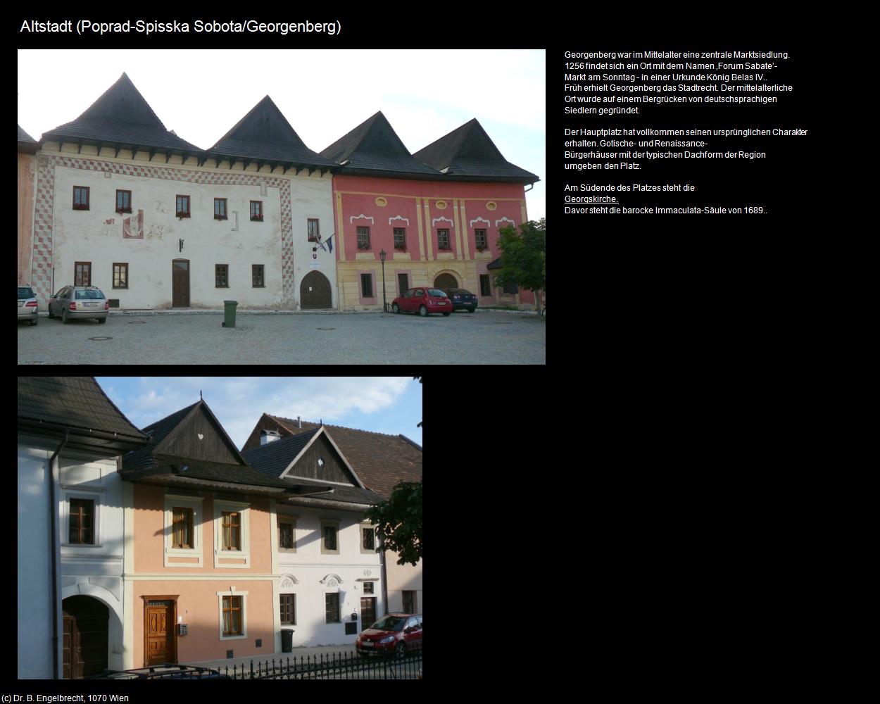 Altstadt (Spisska Sobota/Georgenberg) (Poprad/Deutschendorf) in SLOWAKEI(c)B.Engelbrecht