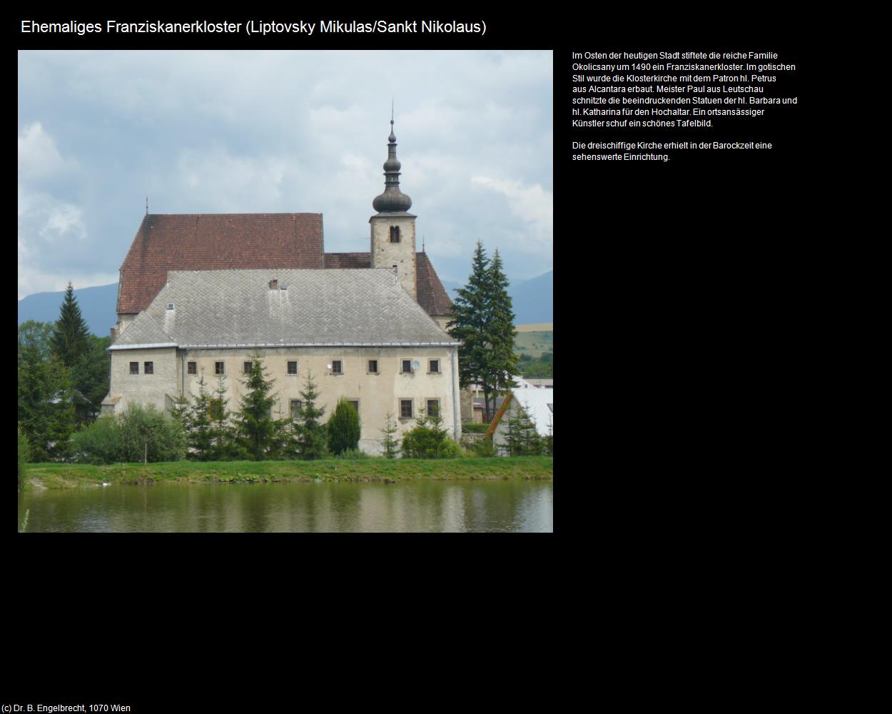 Ehem. Franziskanerkloster (Okolicné) (Liptovsky Mikulas/Sankt Nikolaus) in SLOWAKEI