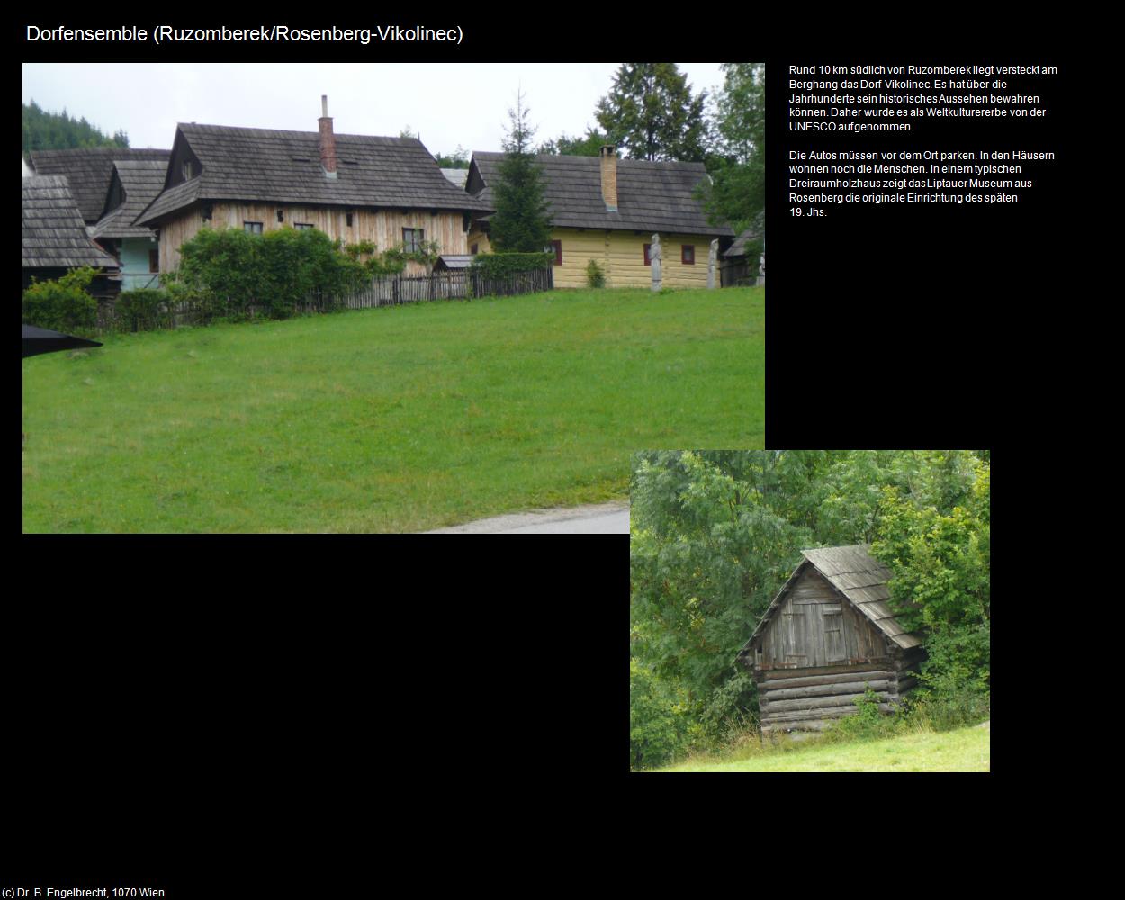 Dorfensemble Vikolinec  (Ruzomberek/Rosenberg) in SLOWAKEI