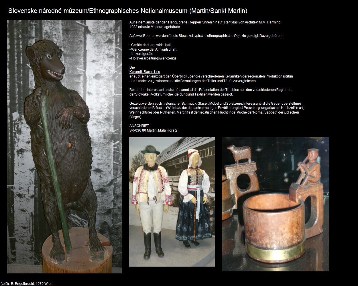 Ethnographisches Nationalmuseum (Martin/Sankt Martin) in SLOWAKEI(c)B.Engelbrecht