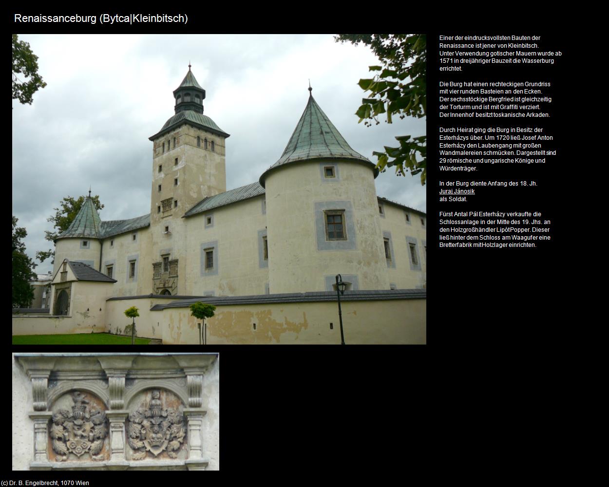 Renaissanceburg (Bytca|Kleinbitsch) in SLOWAKEI(c)B.Engelbrecht