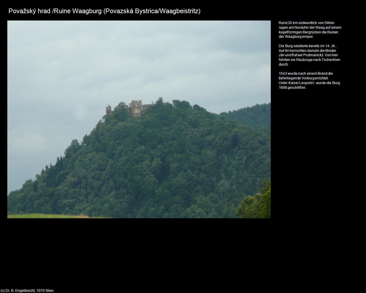 Ruine Waagburg (Povazská Bystrica/Waagbeistritz) in SLOWAKEI