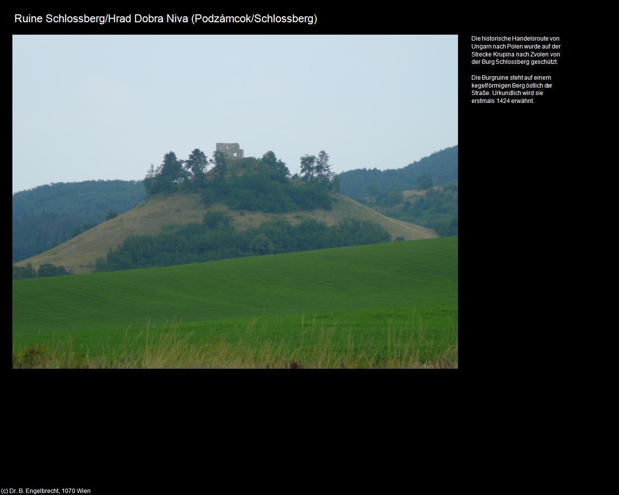 Ruine Schlossberg (Podzámcok/Schlossberg) in SLOWAKEI