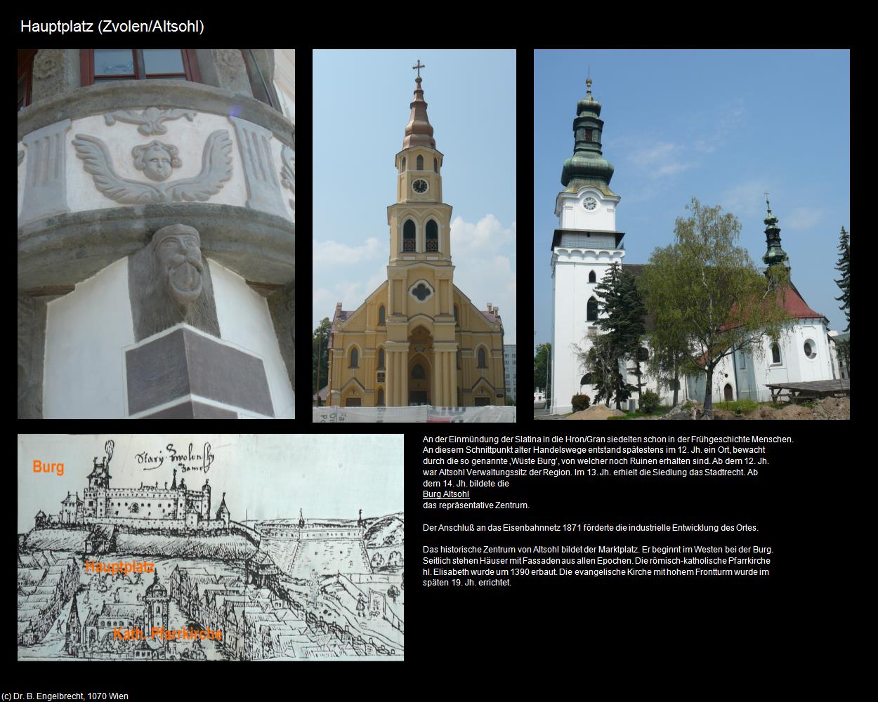 Hauptplatz (Zvolen/Altsohl) in SLOWAKEI(c)B.Engelbrecht