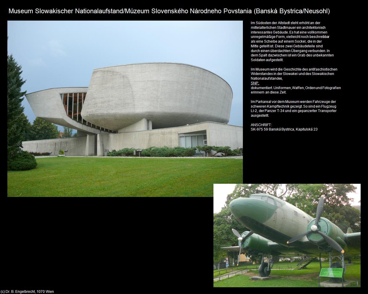 Museum Slowakischer Nationalaufstand  (Banská Bystrica/Neusohl) in SLOWAKEI(c)B.Engelbrecht