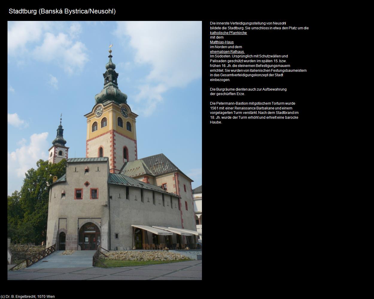 Stadtburg (Banská Bystrica/Neusohl) in SLOWAKEI(c)B.Engelbrecht