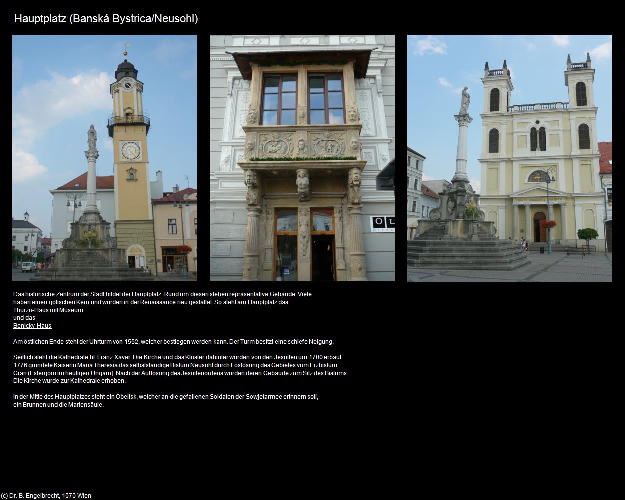 Hauptplatz (Banská Bystrica/Neusohl) in SLOWAKEI(c)B.Engelbrecht
