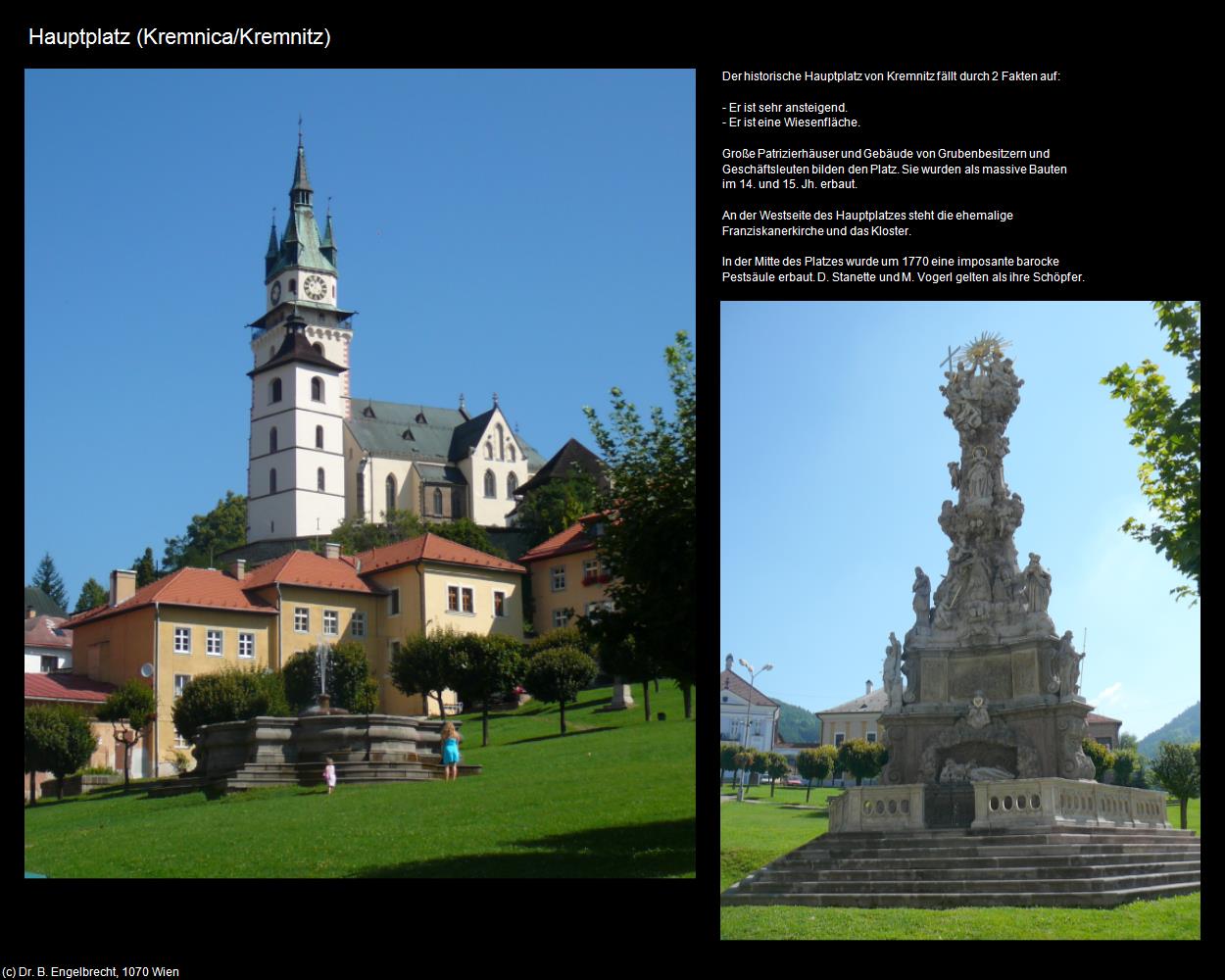 Hauptplatz  (Kremnica/Kremnitz) in SLOWAKEI