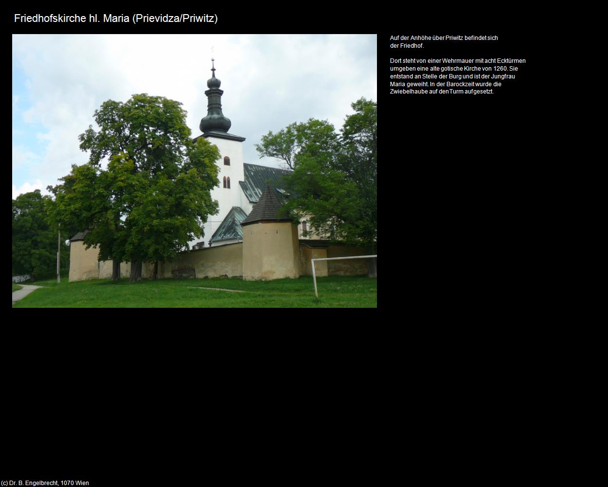 Friedhofskirche hl. Maria (Prievidza/Priwitz) in SLOWAKEI