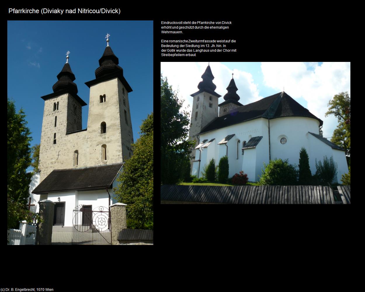 Pfarrkirche (Diviaky nad Nitricou/Divick) in SLOWAKEI