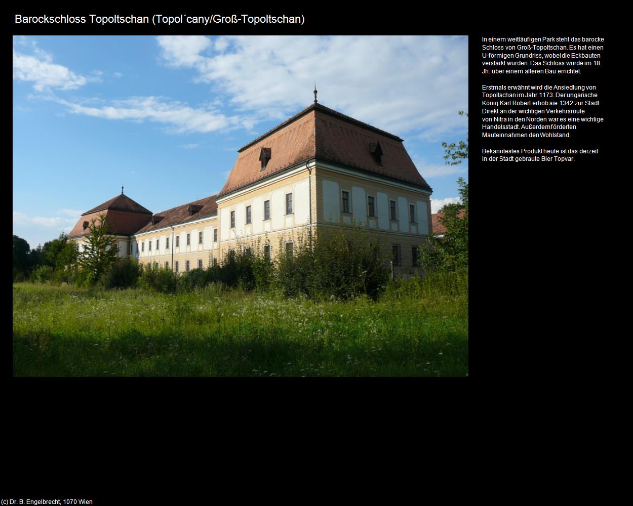 Barockschloss Topoltschan (Topol‘cany/Groß-Topoltschan) in SLOWAKEI