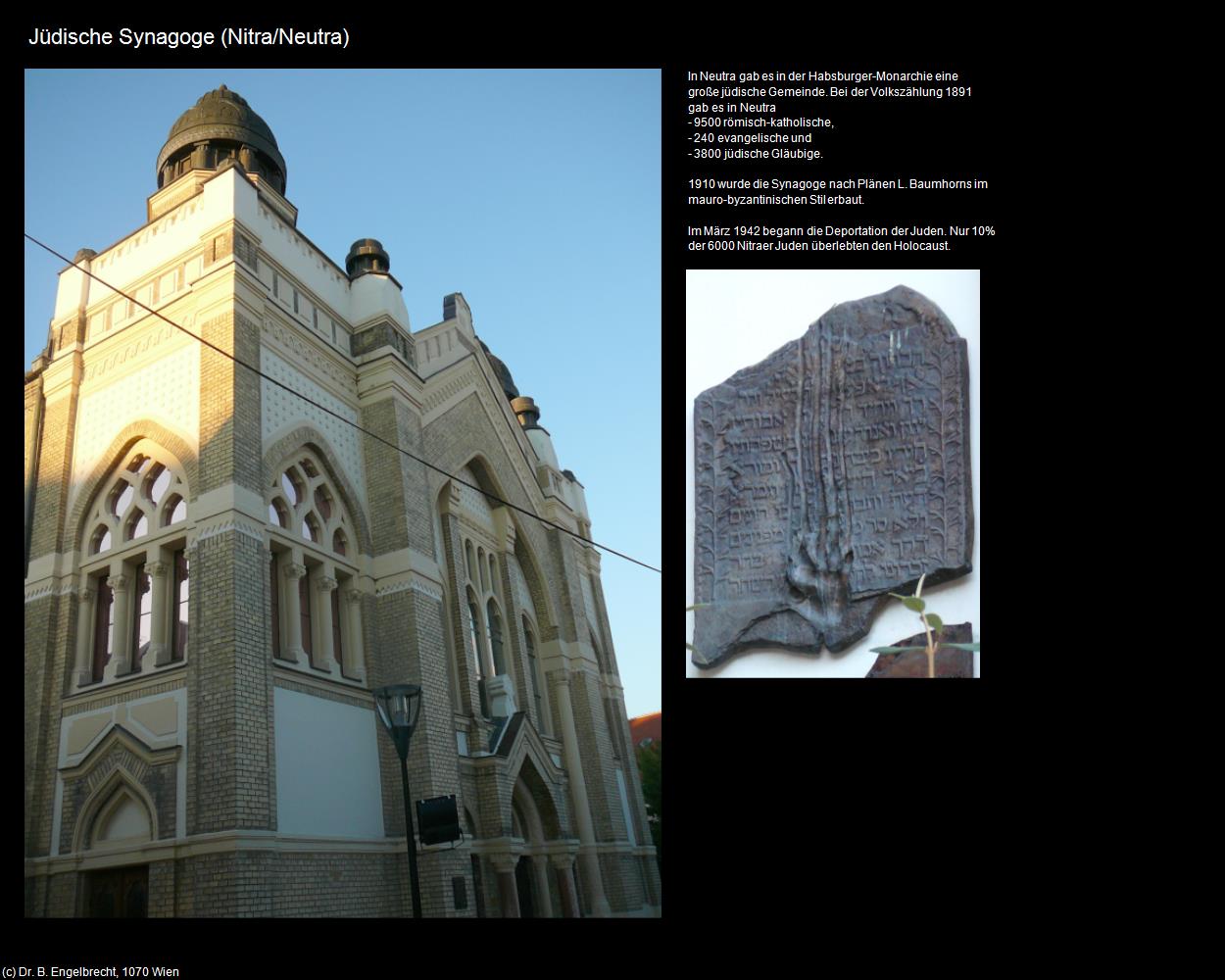 Jüdische Synagoge  (Nitra/Neutra) in SLOWAKEI