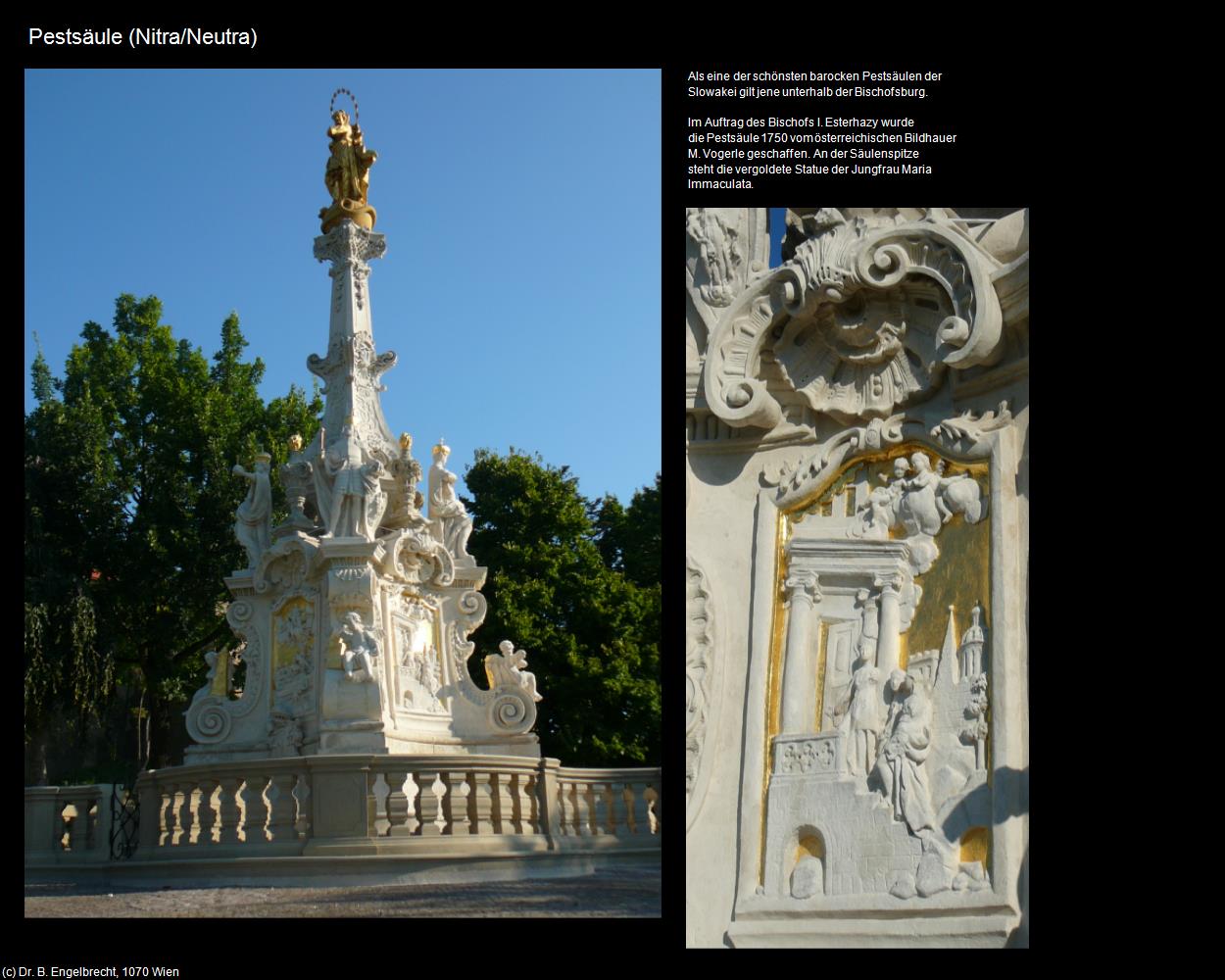 Pestsäule (Nitra|Neutra) in SLOWAKEI