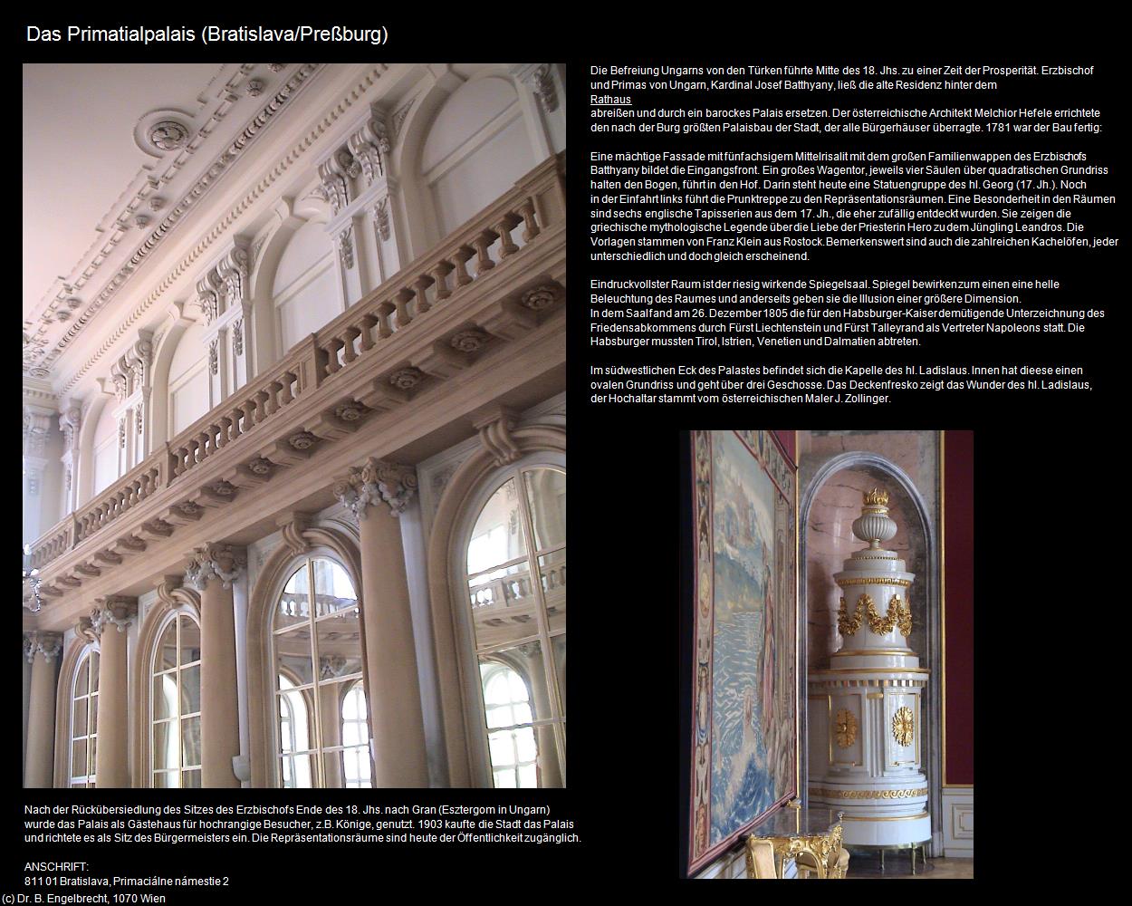 Primatialpalais (Bratislava/Preßburg ) in SLOWAKEI(c)B.Engelbrecht