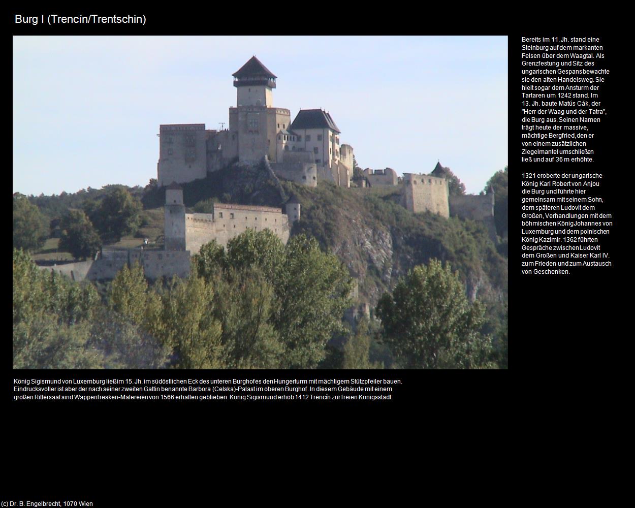Burg I (Trencin/Trentschin) in SLOWAKEI