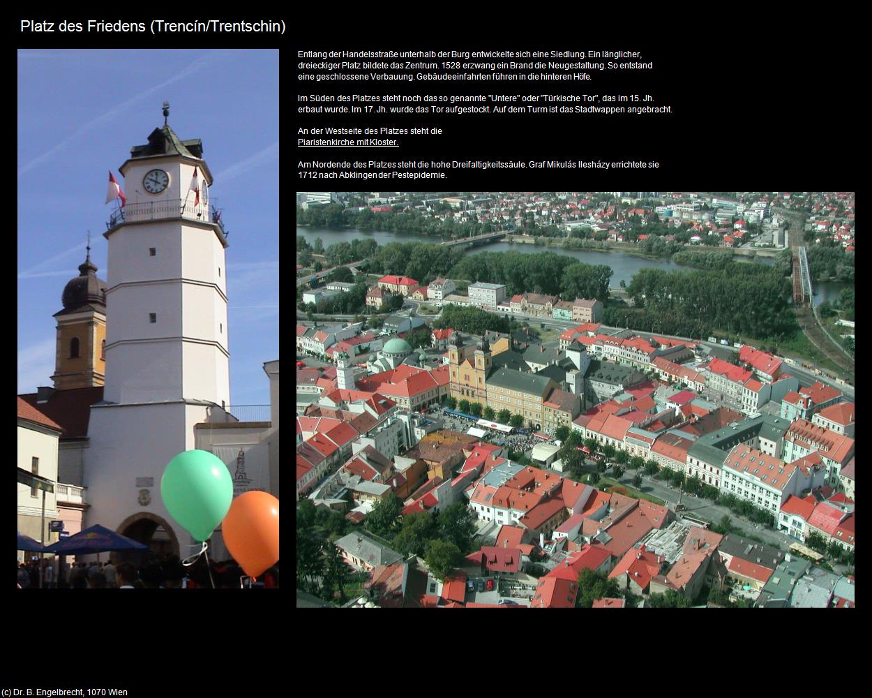 Platz des Friedens (Trencin/Trentschin) in SLOWAKEI(c)B.Engelbrecht