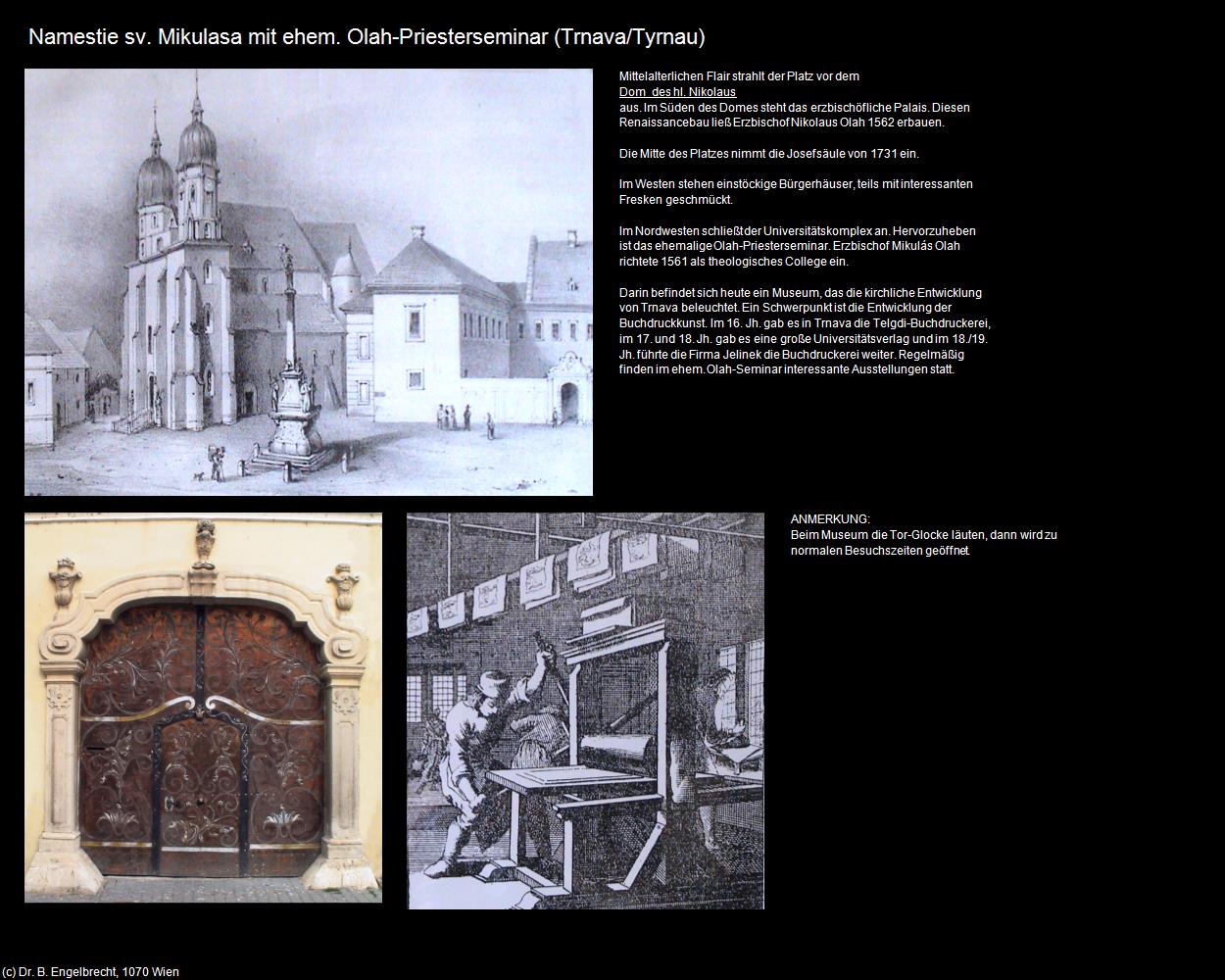 Namestie sv. Mikulasa mit ehem. Olah-Priesterseminar (Trnava/Tyrnau) in SLOWAKEI(c)B.Engelbrecht