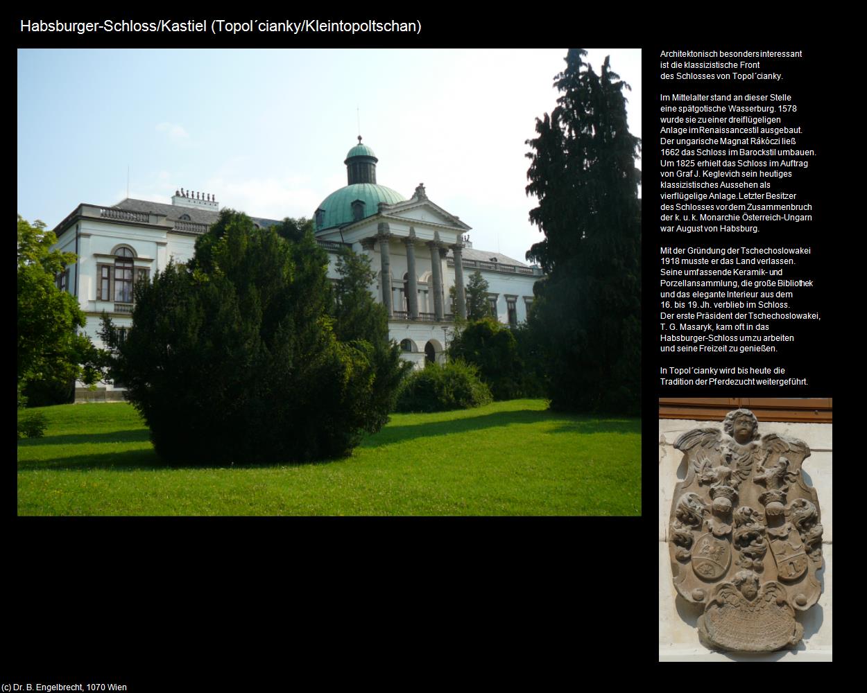 Habsburger-Schloss/Kastiel  (Topol‘cianky/Kleintopoltschan) in SLOWAKEI