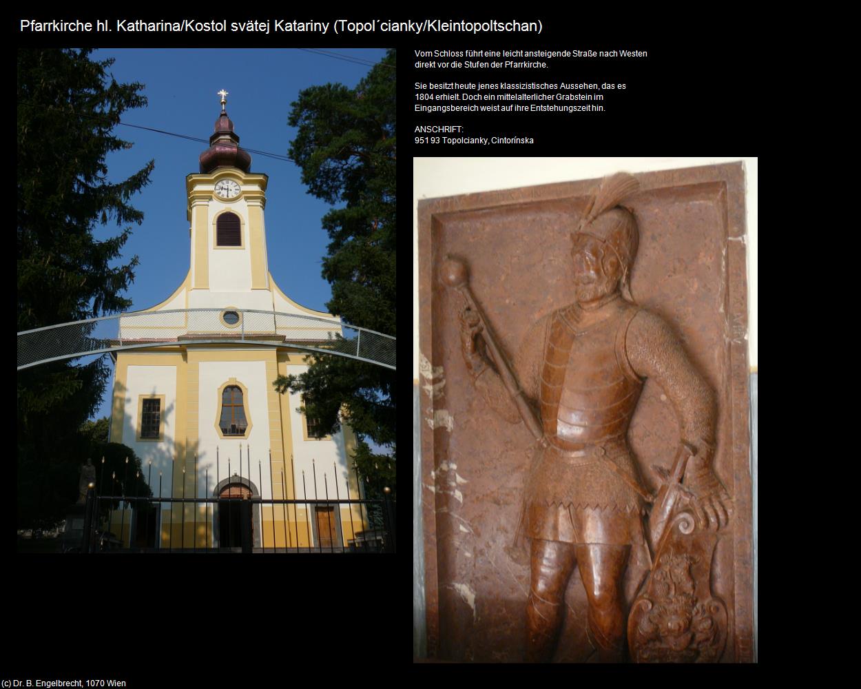 Pfk. hl. Katharina (Topol‘cianky/Kleintopoltschan) in SLOWAKEI