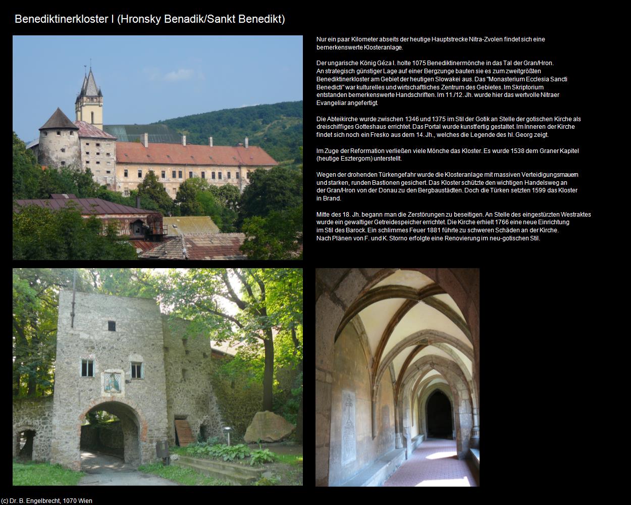 Benediktinerkloster I  (Hronsky Benadik/Sankt Benedikt) in SLOWAKEI