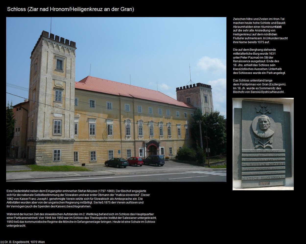 Schloss (Ziar nad Hronom|Heiligenkreuz an der Gran) in SLOWAKEI