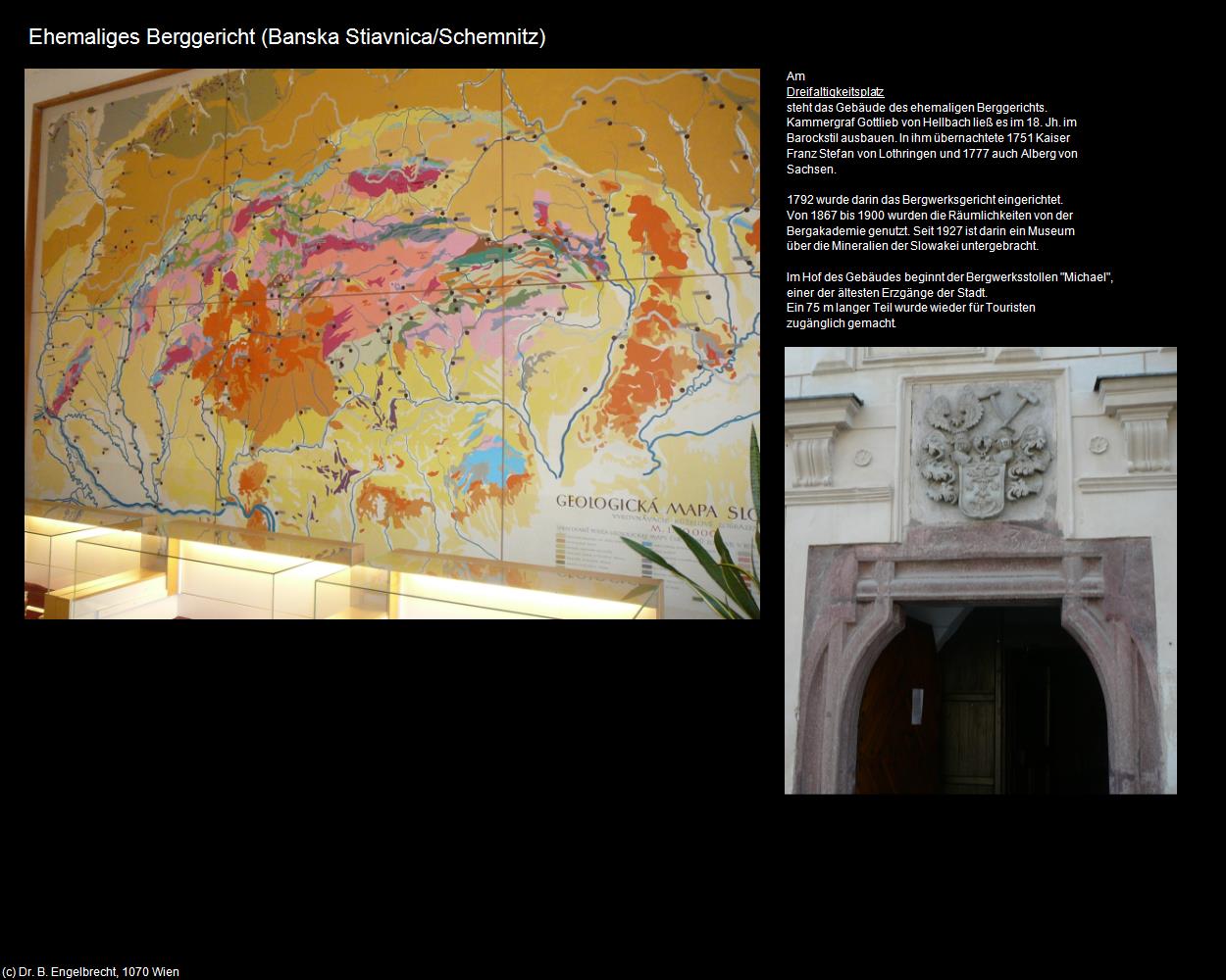 Ehem. Berggericht  (Banska Stiavnica/Schemnitz) in SLOWAKEI(c)B.Engelbrecht