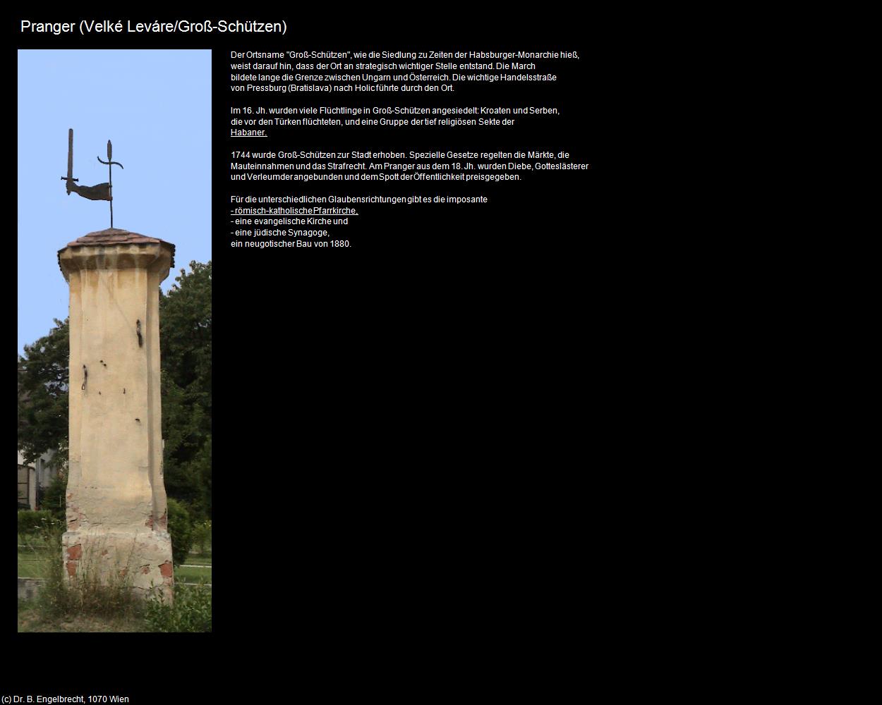 Prangersäule (Velké Leváre/Groß-Schützen) in SLOWAKEI(c)B.Engelbrecht