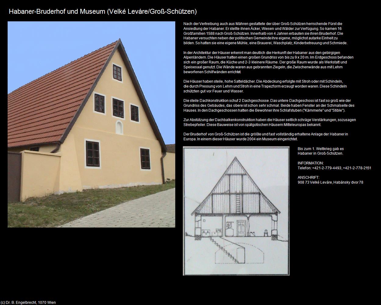 Habaner-Bruderhof und Museum (Velké Leváre/Groß-Schützen) in SLOWAKEI