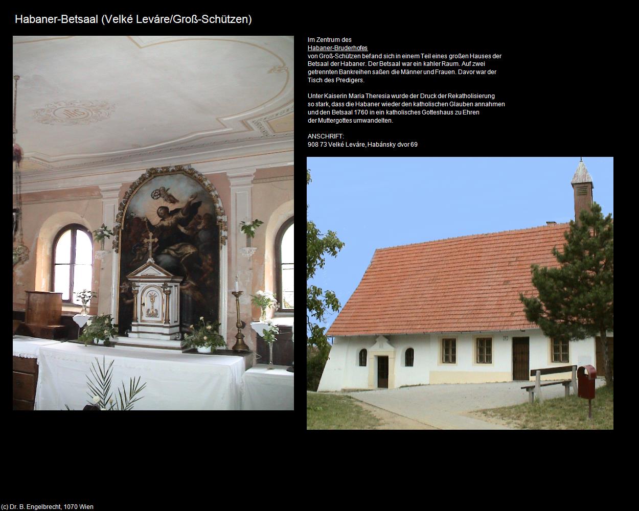 Habaner-Betsaal (Velké Leváre/Groß-Schützen) in SLOWAKEI(c)B.Engelbrecht