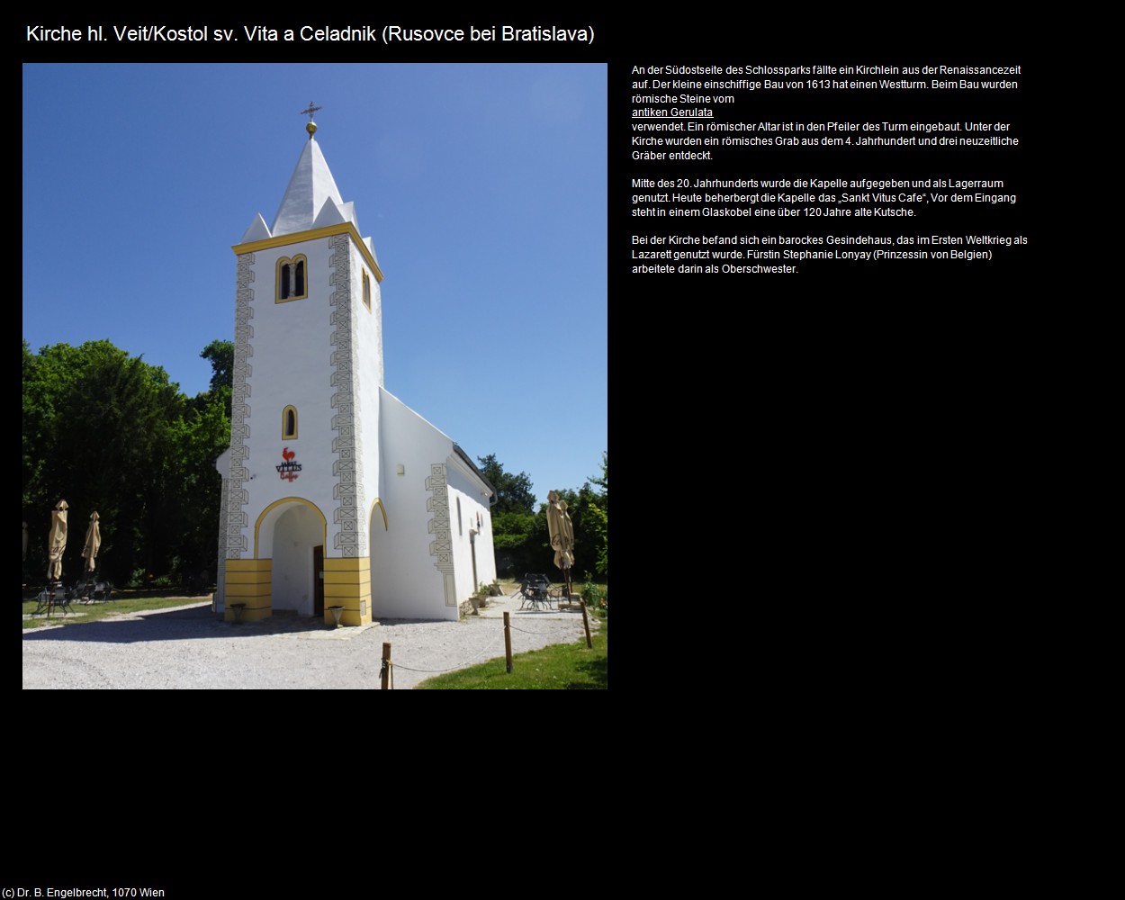 Kirche hl. Veit (Rusovce) (Bratislava/Pozsony/Preßburg ) in Kulturatlas-SLOWAKEI(c)B.Engelbrecht