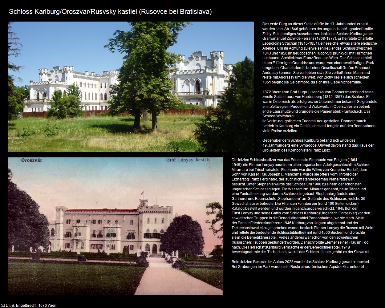 Schloss Karlburg/Oroszvar/Rusvsky kastiel (Rusovce) (Bratislava/Pozsony/Preßburg ) in Kulturatlas-SLOWAKEI(c)B.Engelbrecht