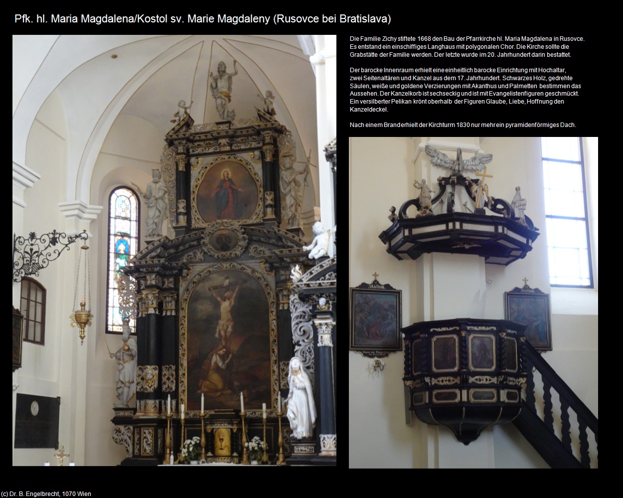 Pfk. hl. Maria Magdalena (Rusovce) (Bratislava/Pozsony/Preßburg ) in Kulturatlas-SLOWAKEI