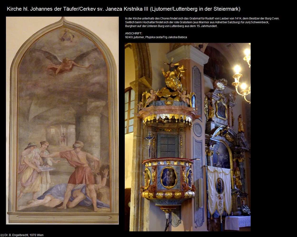 Kirche hl. Johannes der Täufer III (Ljutomer/Luttenberg in der Steiermark) in Kulturatlas-SLOWENIEN